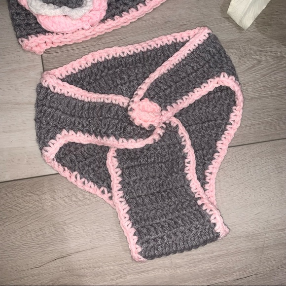 Baby outfit Cute Knit Bunny for newborn baby photography Props - Picture 5 of 10